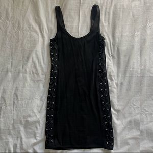 Topshop black tank dress
